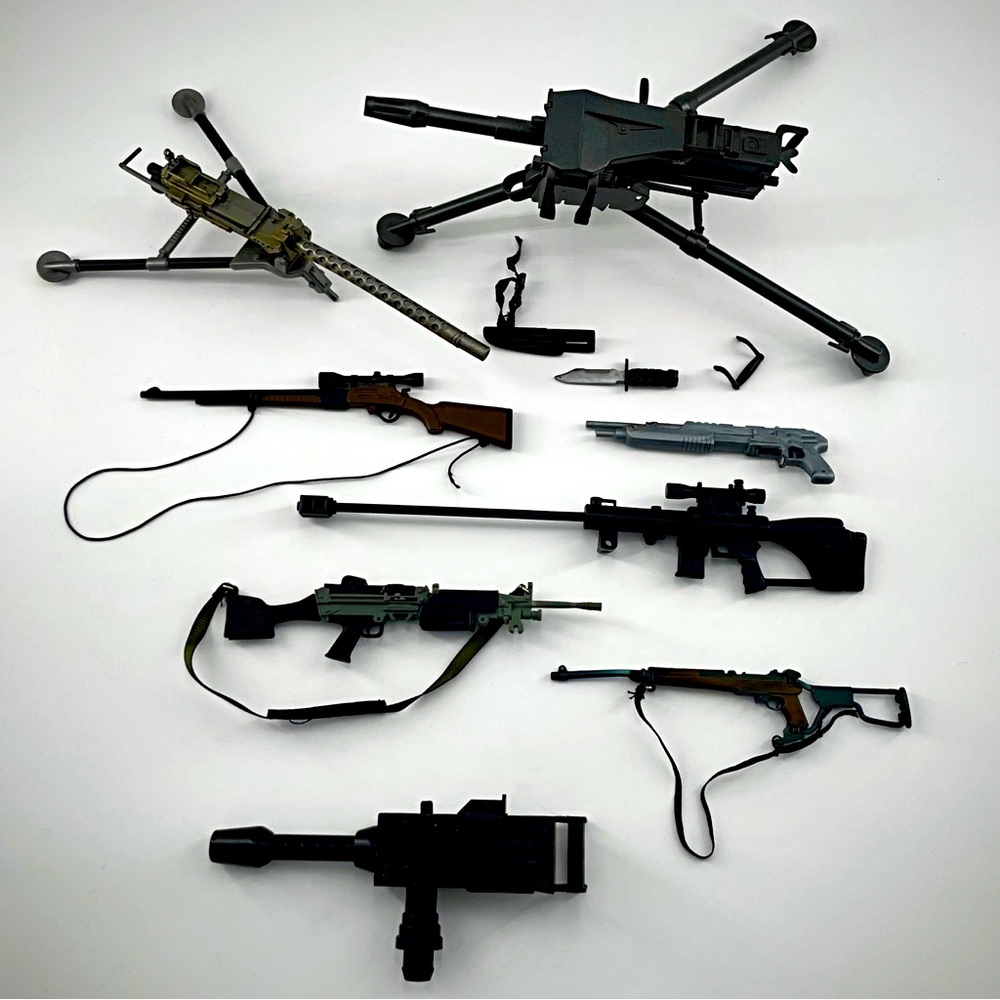 G.I. Joe 12 Inch Accessory Action Figure Heavy Weapon’s Gun Junk Parts Lot